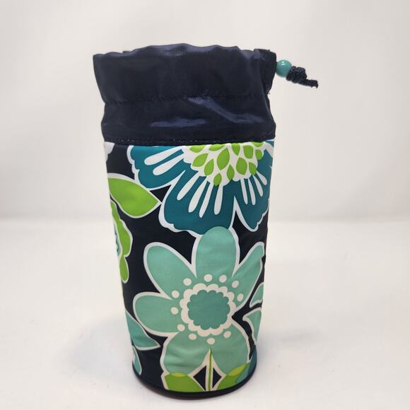 Thirty One Best Bud Floral Bring A Bottle Insulated Cooler Blue Green Flowers - Picture 3 of 7